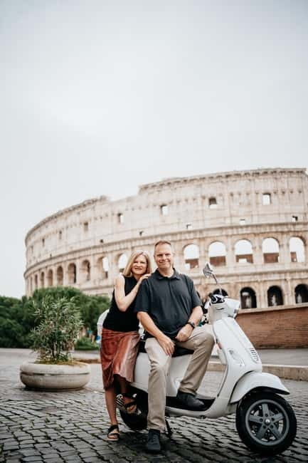 Rome: Vespa Tour with Gelato and Photos - The Colosseum and the Arch of Constantine