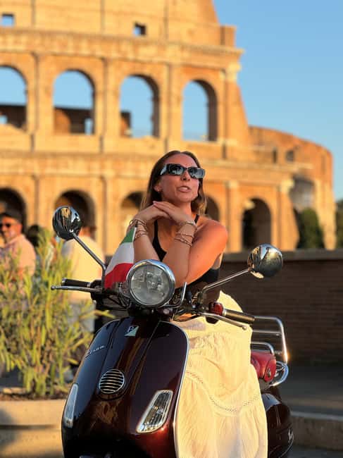 Rome: Vespa Tour with Local Guide - The Colosseum from the outside