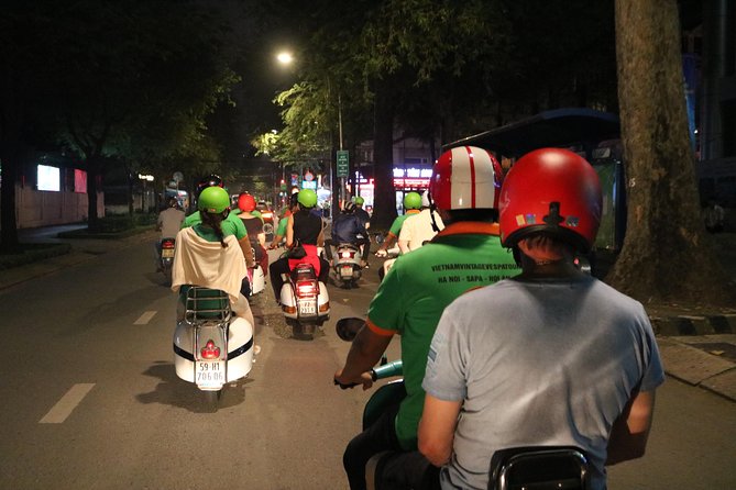 Saigon After Dark Vespa Street Food Tour + Live Music 4 hours - Ice cream, live music, and a drink