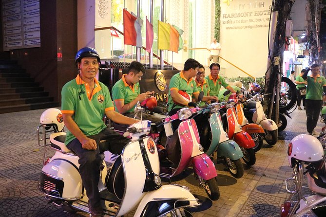 Saigon After Dark Vespa Street Food Tour + Live Music 4 hours - Careful drivers matter more than the vintage look