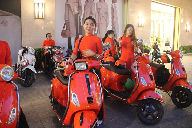 Saigon Vespa By Night Street Food With Female Riders Ao Dai - Booking details that matter