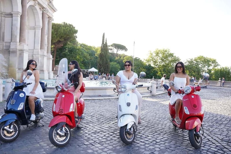 Taste, Explore, Capture-All inclusive Vespa Tour in Rome - Janiculum Terrace for Rome’s wide view