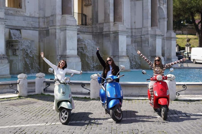 Taste, Explore, Capture-All inclusive Vespa Tour in Rome - The Colosseum photo stop