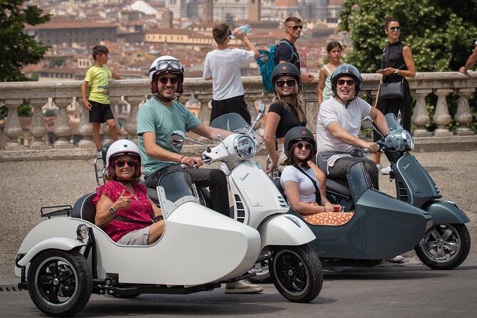 Unforgettable 1.5-Hour Private Vespa Sidecar Tour of Florence - Leaving the center for Piazzale Michelangelo