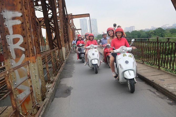 Vespa City Tour &Train Street Female With Ao Dai Riders 4,5 Hours - Train Street and the limits of the railway stop