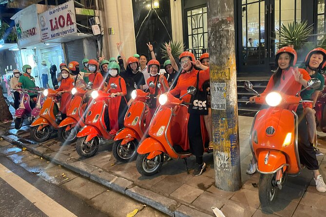 Vespa Female Ao Dai riders Night Street Food + See Train Street - Is $68 a fair price?