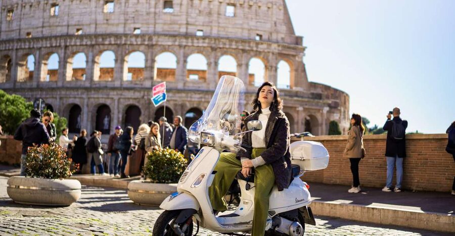 Vespa scooter tour in Rome with Pro-Photographer - Meeting near Via Cavour