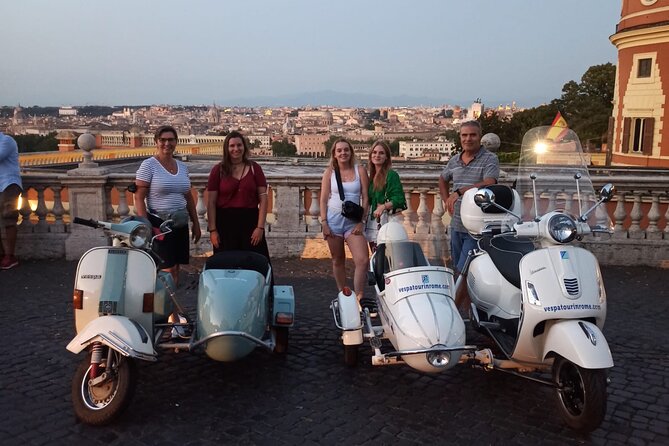 Vespa Sidecar Tour at Day/Night with Pickup - Starting at Piazza Venezia