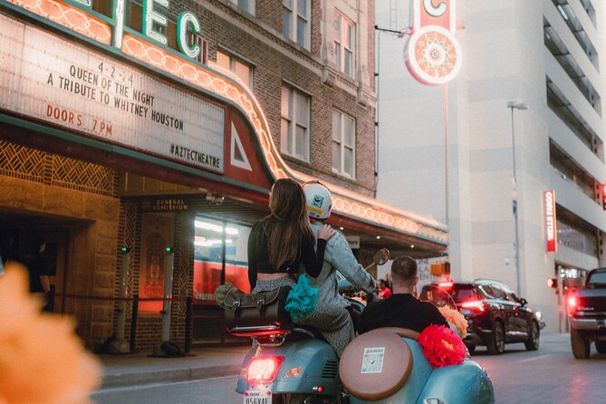 VESPA SiDECAR Tour in San Antonio with Tacos - Colonial architecture and the downtown high point