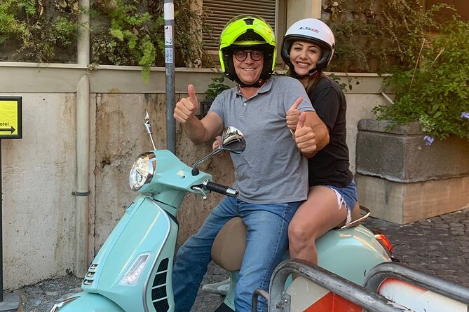 Vespa Tour in Rome Driven by Us with Optional Pick Up - Teatro di Marcello adds an ancient Roman pause